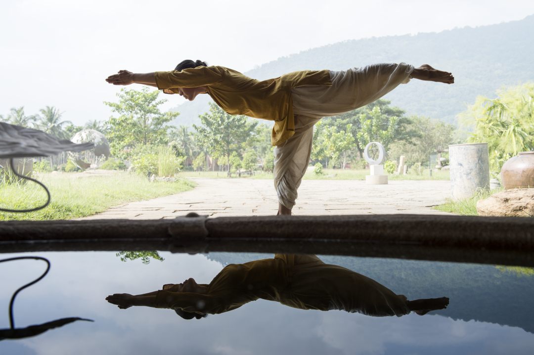 Angamardana session at Yoga Darshana, Udupi